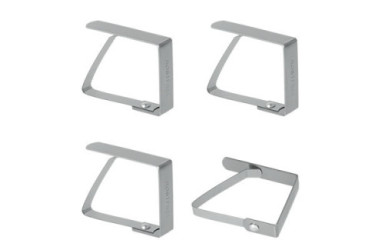 SUJETAMANTELES INOXIDABLE 254500 JGO. 4