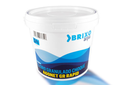 DICLORO CHOQUE GRANULADO BOTE 5 KG. BRIXO ACQUA  801304