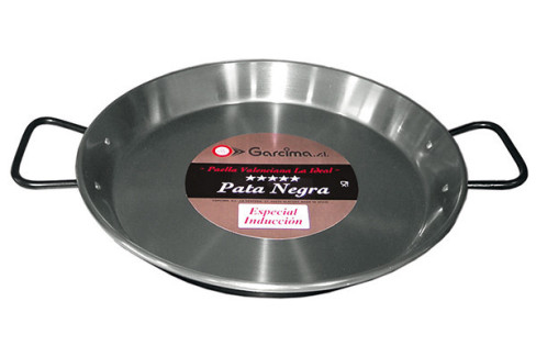 PAELLA PATA NEGRA INDUCCION PULIDA 38 CM 4P