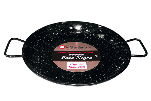 PAELLA PATA NEGRA INDUCCION ESMALTE 34 CM 2P