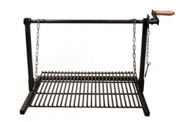 PARRILLA HIERRO 60X40 C/MANIVELA M/MAD. BENIXANUT