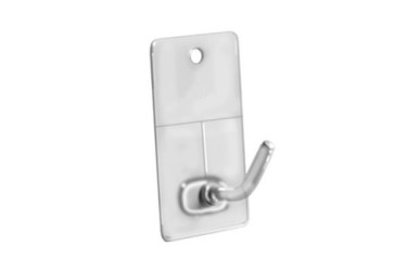 PERCHA MEDIANA. ADH. B/3 KOP P2001T PLASTICA ACRILICO TRANS.
