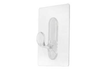 PERCHA GDE PLASTICO FORMA LENGUA VENTOSA REUTIL.TRANS B/1 KOP