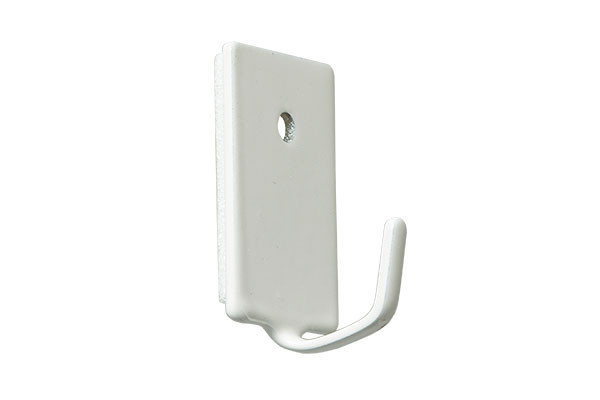 PERCHA PEQUEÑA 18 X 26 MM. ADH. B/4 KOP P2003B BLANCA  GANCHO FINO