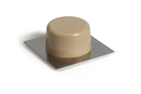 TOPE PUERTA BASE ADH. B/2 KOP T1001X ACERO INOX.  BEIGE