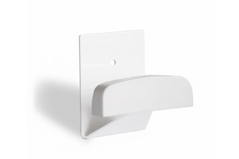 PERCHA GRANDE ADH. B/1 KOP P3003L ACERO INOX-PLASTICO  BLANCO