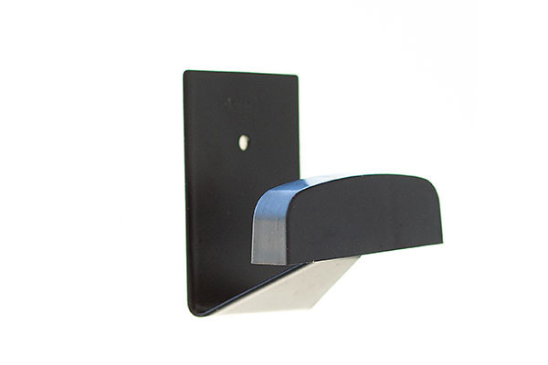 PERCHA GRANDE ADH. B/1 KOP P3003N ACERO INOX-PLASTICO  NEGRO