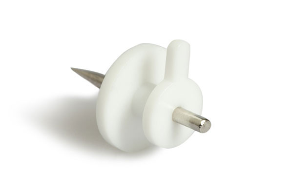 SOPORTE MULTIUSO BLANCO KOP D1001B CON 1 CLAVO APLIC.