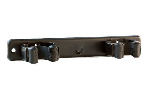 SUJETA ESCOBAS ADH. Y TORN. NEGRO MATE B/1 KOP E1007N DOBLE PINZA