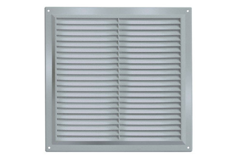 REJILLA CUADRADA PLAST. C/MOSQUITERA B/1 KOP J1001C  17X17 CMS. CROMO MATE