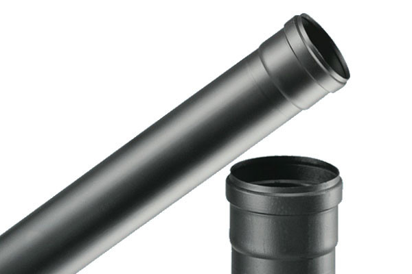 ESTUFA PELLETS:TUBO NEGRO Ø 8 CM  H. 100