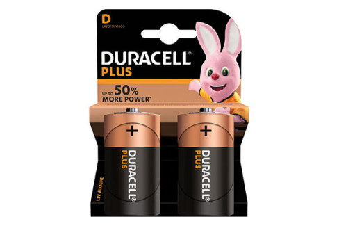 PILA DURACELL ALCALINA PLUS POWER D LR20 B2  133222