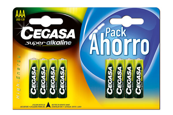 PILA SUPER ALKALINA CEGASA LR03 AAA (BL.8)