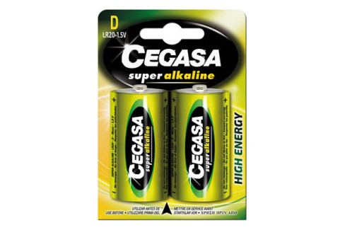 PILA SUPER ALKALINA CEGASA LR20 D (BL.2)