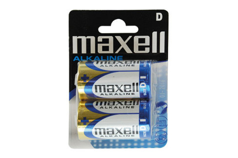 PILA ALKALINA MAXELL D LR20 B/2
