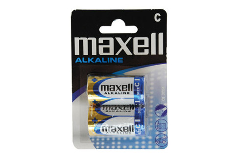 PILA ALKALINA MAXELL C LR14 B/2