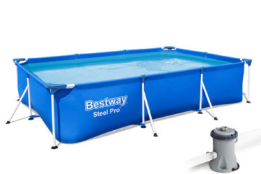 PISCINA ESTRUCTURA TUBO DELUXE 300X201X66 BESTWAY