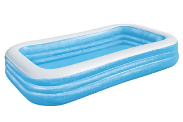PISCINA HINCHABLE BLUE RECT. 305X183X56 6 AÑOS BESTWAY