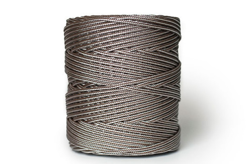 CUERDA TRENZADA POLIP. 4.6 MM. BOBINA 200MT BRIXO BLANCO/MARRON  801184