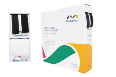 VELCRO CINTA ADHESIVA 25MX20MM MACHO-HEMBRA BLANCA