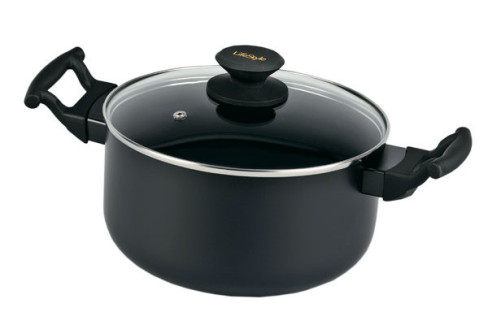 OLLA ALUMINIO LUXE CON TAPA 24 CM