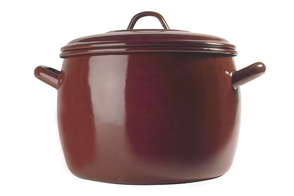 OLLA ESMALTE CLASICO TEJA 18 CM. 4 L