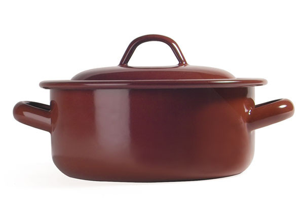 CACEROLA ESMALTE CLASICO TEJA 20 CM 2.50 L