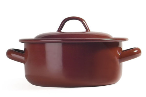 CACEROLA ESMALTE CLASICO TEJA 20 CM 2.50 L