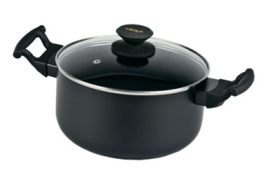 OLLA ALUMINIO LUXE CON TAPA 28 CM