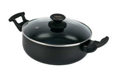 CACEROLA ALUMINIO LUXE CON TAPA 20 CM