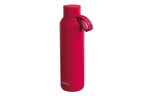 BOTELLA QUOKKA SOLID 630 ML C/COLGADOR  CHERRY 40175