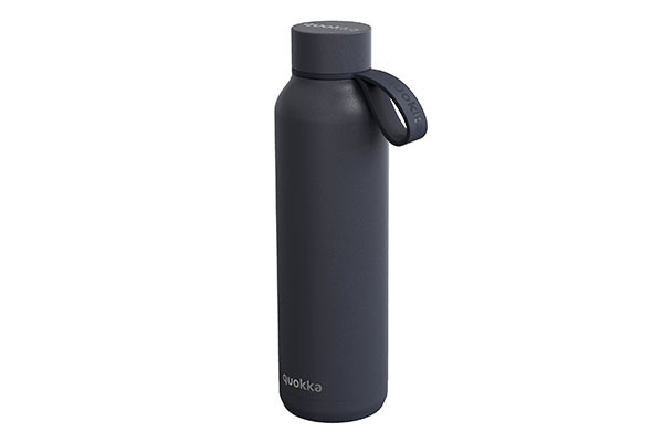 BOTELLA QUOKKA SOLID 630 ML C/COLGADOR  SLATE 40174