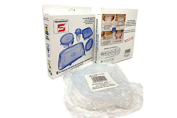 TAPAS SILICONA REDONDA ELASTICAS 6 UDS. 04020
