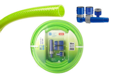 MANGUERA REFORZADA VERDE TATAY 5/8 (KIT 25 M.)