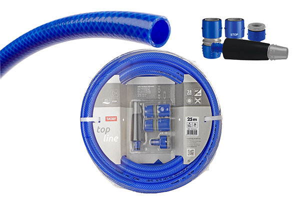 MANGUERA REFORZADA AZUL TATAY 5/8 (KIT 25 M.)