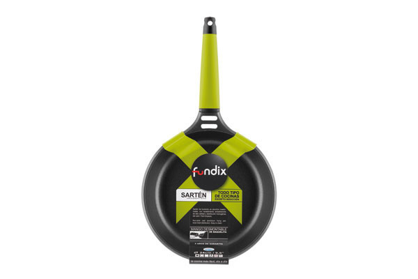 SARTEN ALUMINIO FUNDIDO INDUCCION MANGO KIWI FUNDIX 18 CM