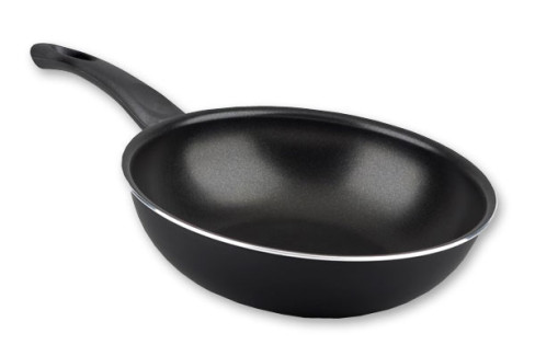 SARTEN WOK ALUMINIO LUXE MANGO SILICONA INDUCC. WOK 28 CM