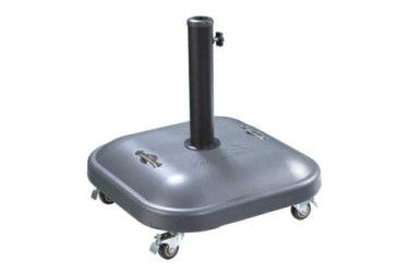 BASE SOMBRILLA GRIS C/RUEDAS Y FRENO 37KG GDLC  800168