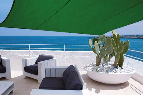 499152 VELA SOMBRA CUADRADA VERDE 3X3 MTS