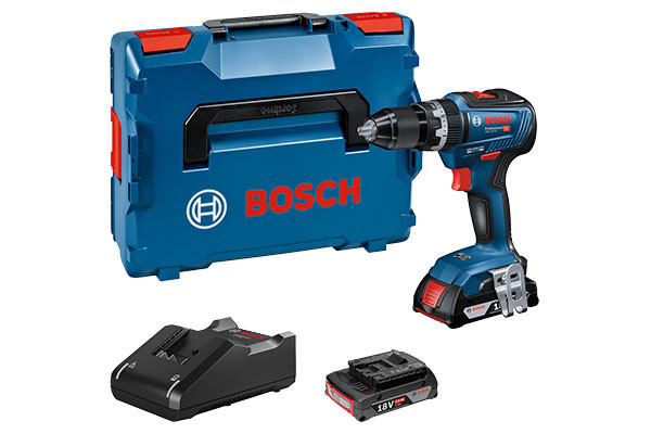 TALADRO PERCUTOR BOSCH GSB 18V-55 2X3.0Ah L-BOX