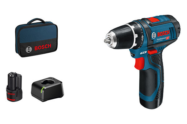 TALADRO ATORNILLADOR BOSCH GSR 12V-15 2X2.0Ah BOLSA