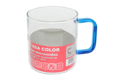 TAZA CRISTAL ASA COLOR MICROVITRO 300CC 1736  135188