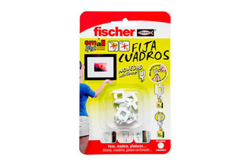FIJA CUADROS BLANCO FISCHER (BLISTER 8 UDS.) 522206