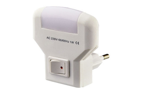 LUZ DE NOCHE 250V 50/60HZ 0.5W C/INT. BRIXO 0.5W  800281