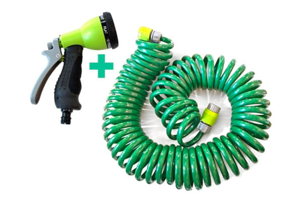 KIT RIEGO 15 MTS EXTENSIBLE C/PISTOLA BRIXO VERDE NILO 15 MTS  426897