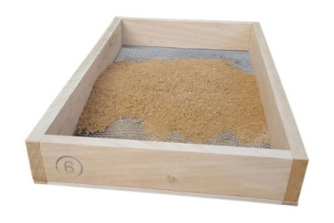 CRIBA ARENA MADERA RECTAN. 60X40 Nº 6