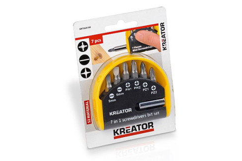 JUEGO DE PUNTAS 7 UDS. PZ/FL/PH KRT064100 KREATOR