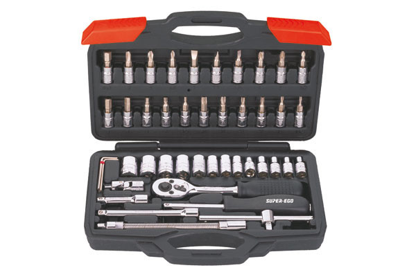 ESTUCHE LLAVE VASO 46 PZAS. SEH000700 SUPER-EGO 46 PZAS