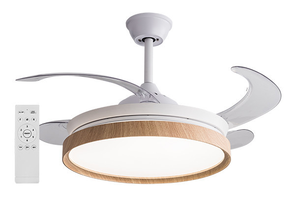 VENTILADOR TECHO MISTRAL ASPAS ABATIBLES LED NIKLAS 801464  801464