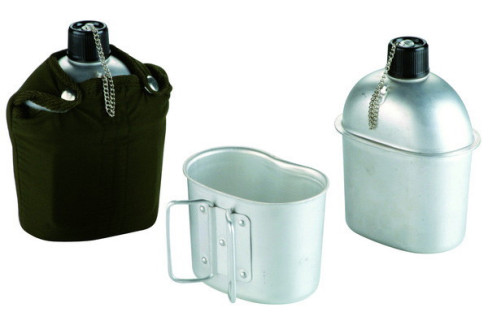 CANTIMPLORA ALUMINIO C/VASO ARMY 1 LT. IBILI 720500